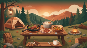 夕食・がっつり編のキャンプ飯レシピのイメージ