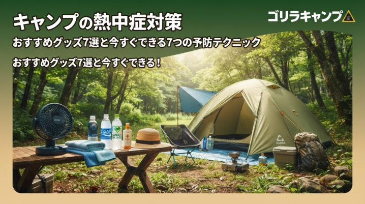 キャンプの熱中症対策完全ガイドのアイキャッチ画像