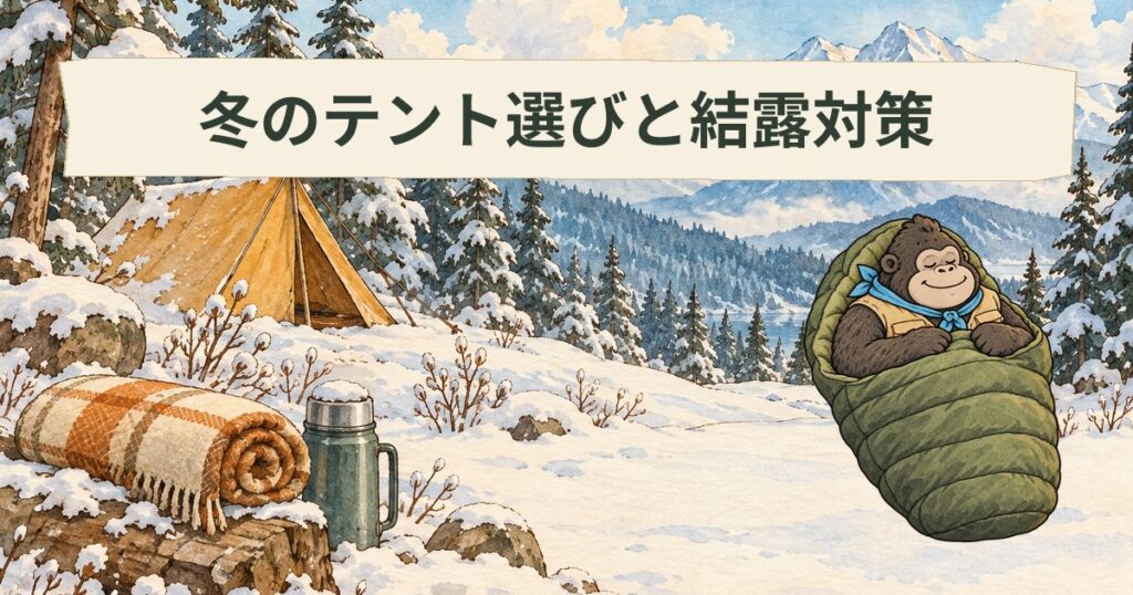 冬キャンプのテントの選び方｜３つのポイントと防寒・結露対策