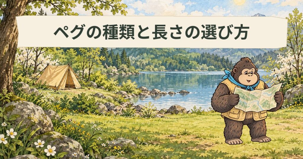 【ペグの選び方】種類やテント・タープに最適な長さや使い分けは？