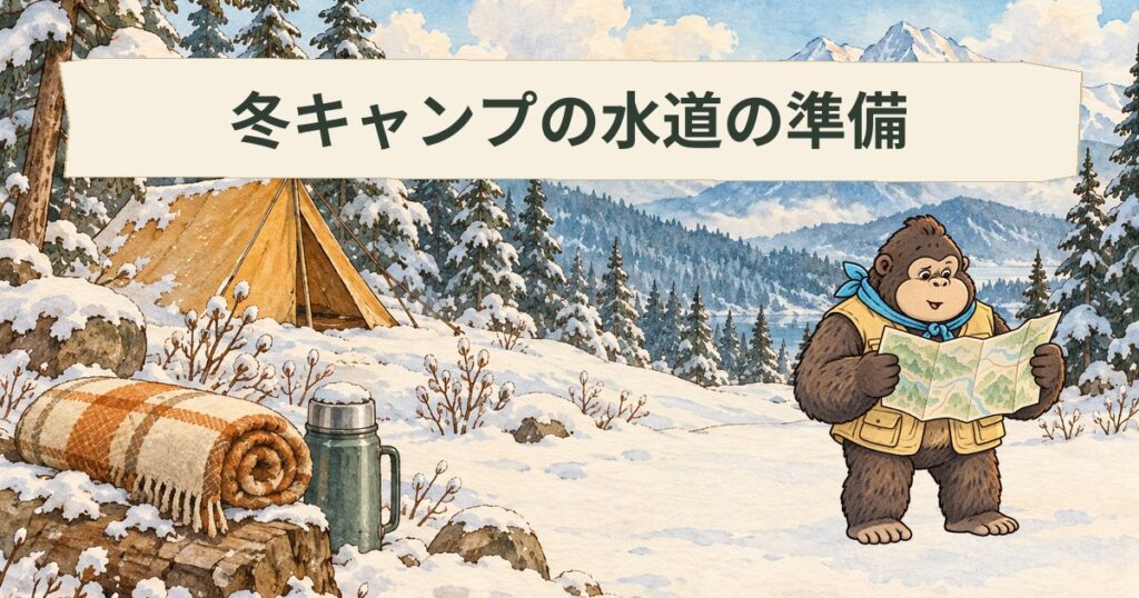 冬キャンプで水道が使えないときの準備｜冬季閉鎖・給水場所・持って行く水を出発前に確かめる